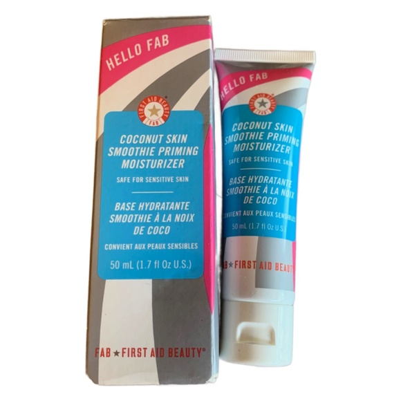 First Aid Beauty Other - First Aid Beauty Hello Fab Coconut Skin Smoothie Priming Moisturizer 1.7oz New